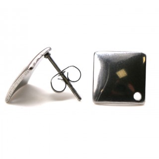 Швензы квадратные с изогнутой поверхностью нерж. сталь серебро